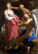 Pompeo Batoni Time orders Old Age to destroy Beauty oil on canvas